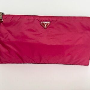 Prada Unisex Pink Nylon Pouch
